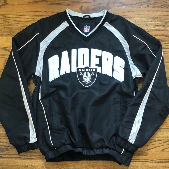 Oakland Raiders Pullover Windbreaker 